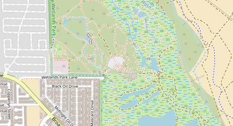 Map of a likely free parking spot near Nature Preserve Way, Las Vegas