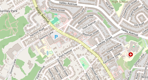 Map of a likely free parking spot near Ridge Avenue, Northwest Philadelphia, Philadelphia