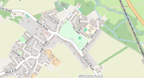 Map of a likely free parking spot near Duxford Road, Cambridge