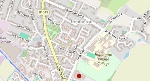 Map of a likely free parking spot near Homefield Close, Cambridge