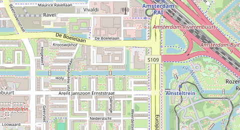 Map of a likely free parking spot near De Klencke, Zuid, Amsterdam