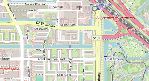 Map of a likely free parking spot near De Klencke, Zuid, Amsterdam